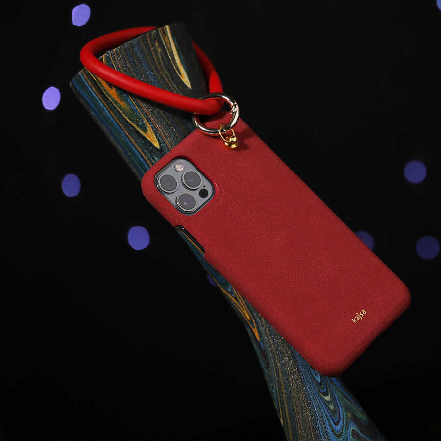 Apple iPhone 12 Pro Max Kılıf Kajsa Splendid Serisi Morandi Ring Kapak Gri