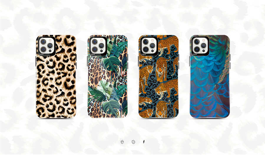 Apple iPhone 12 Pro Max Kılıf Kajsa Wild Kapak NO1