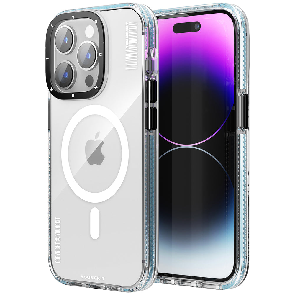 Apple iPhone 12 Pro Max Kılıf M-safe Şarj Özellikli YoungKit Exquisite Serisi Kapak Siyah