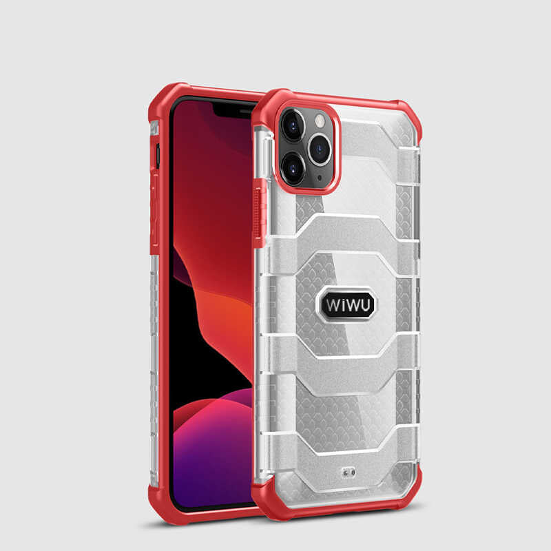 Apple iPhone 12 Pro Max Kılıf Wiwu Voyager Kapak Mavi