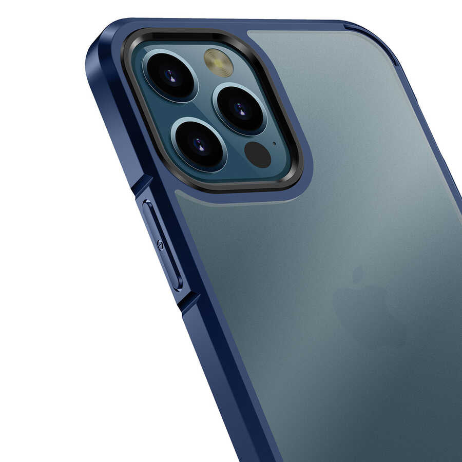 Apple iPhone 12 Pro Max Kılıf Wlons H-Bom Kapak Renksiz