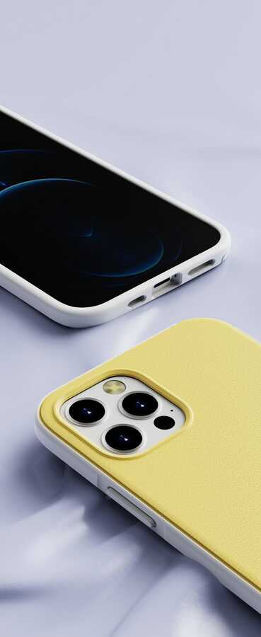 Apple iPhone 12 Pro Max Kılıf Wlons Hill Kapak Koyu Yeşil