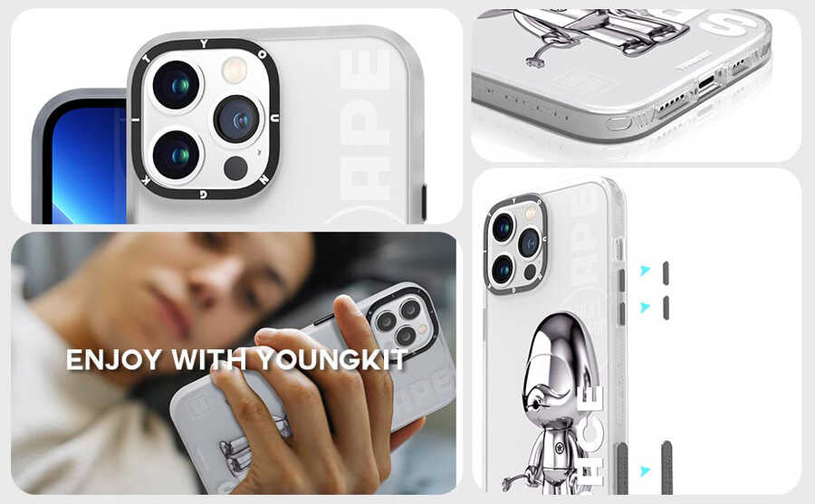 Apple iPhone 12 Pro Max Kılıf YoungKit Klasik Serisi Kapak CL003 Purple