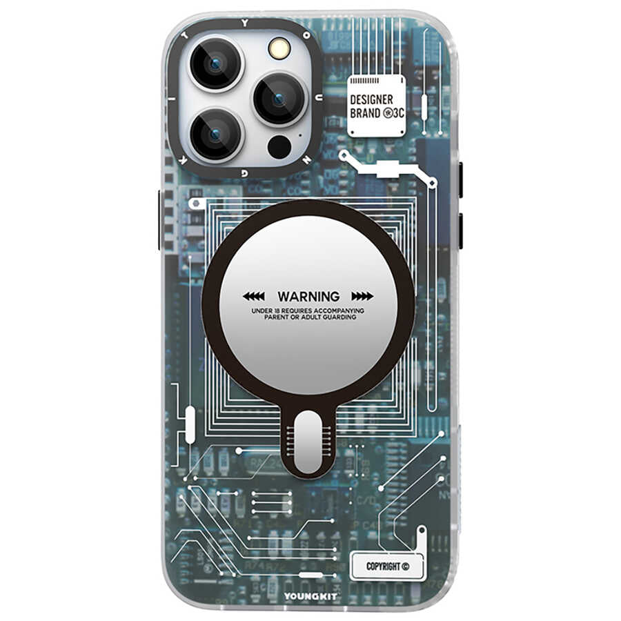 Apple iPhone 12 Pro Max Kılıf YoungKit Technology Serisi Kapak Kırmızı