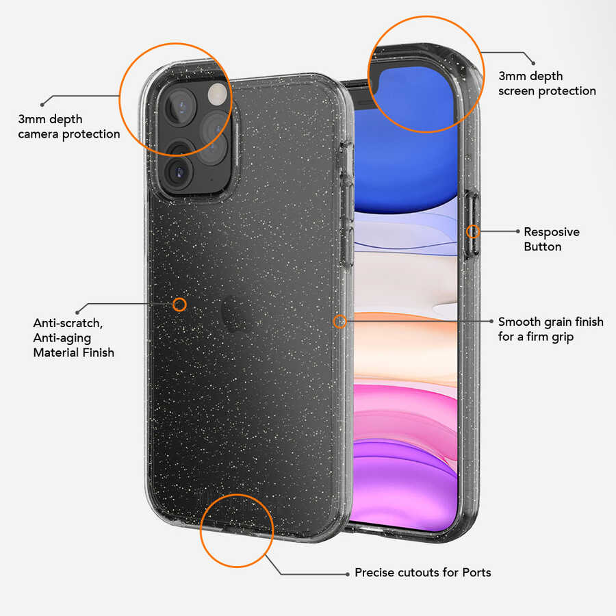 Apple iPhone 12 Pro Max UR Vogue Kapak Beyaz