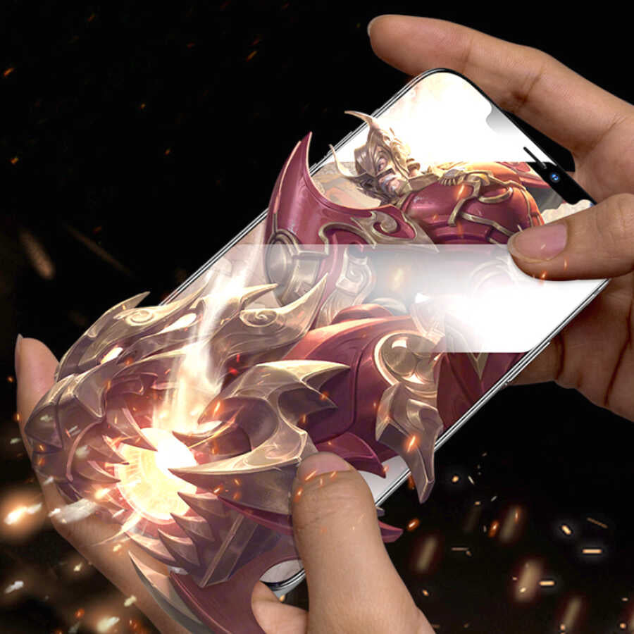 Apple iPhone 12 Pro Max Wiwu iVista Super Hardness Ekran Koruyucu Siyah