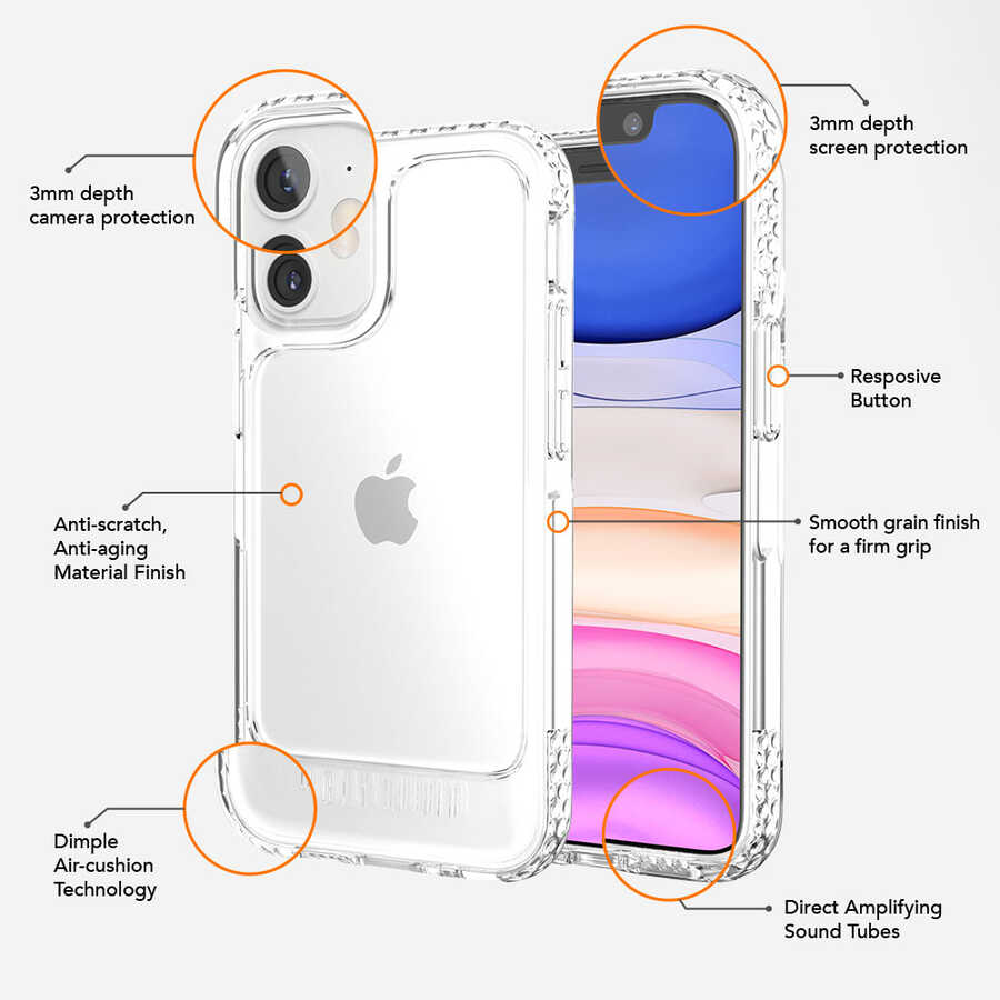 Apple iPhone 12 UR U Model Kapak Renksiz