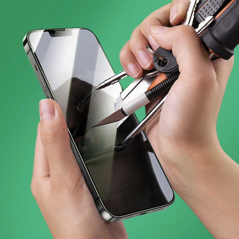 Apple iPhone 13 Benks Little KingKong Anti-Blue Light Cam Ekran Koruyucu Siyah