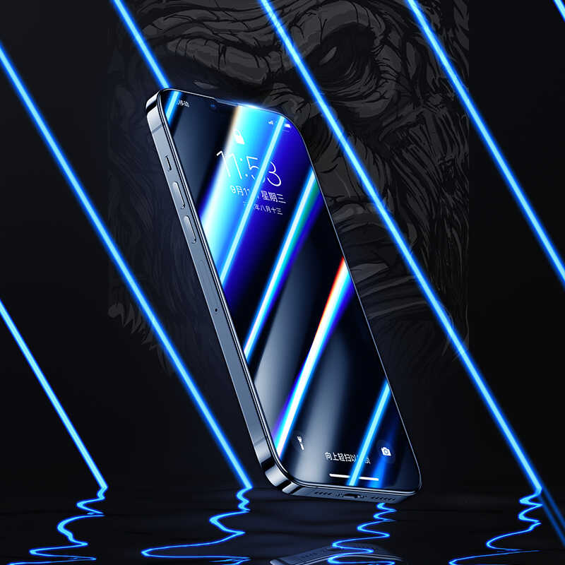 Apple iPhone 13 Benks Little KingKong Matte Cam Ekran Koruyucu Siyah