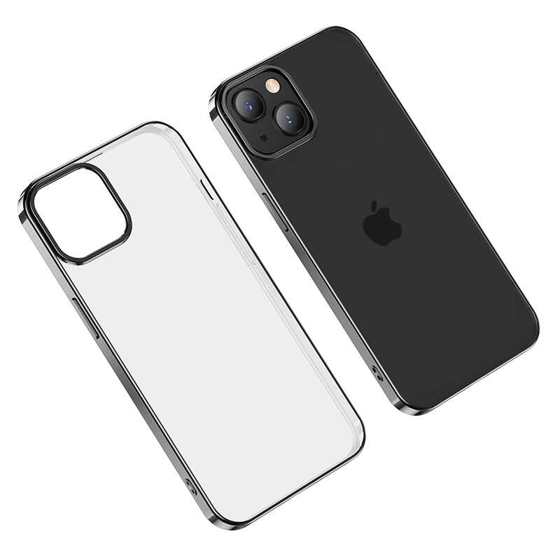 Apple iPhone 13 Benks Matte Electroplated TPU Kapak Siyah