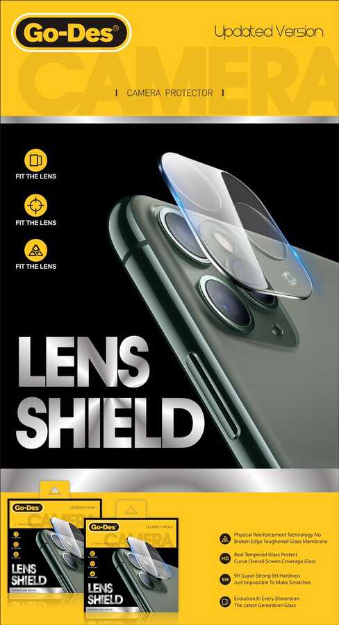 Apple iPhone 13 Go Des Lens Shield Kamera Lens Koruyucu Renksiz