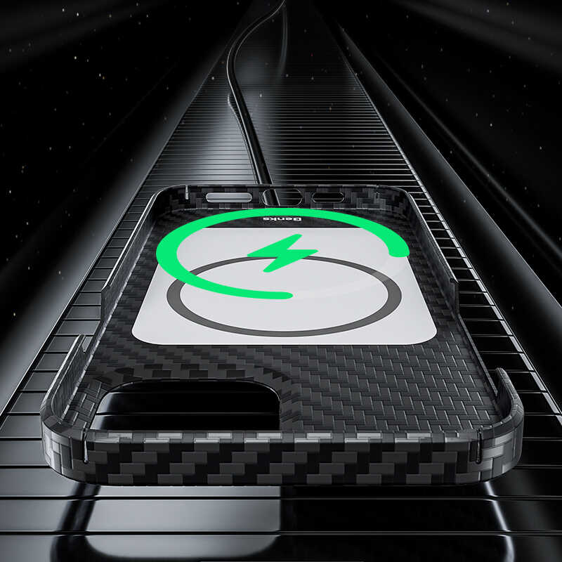 Apple iPhone 13 Kılıf Benks Aramid M-safe 3 in 1 Set Siyah