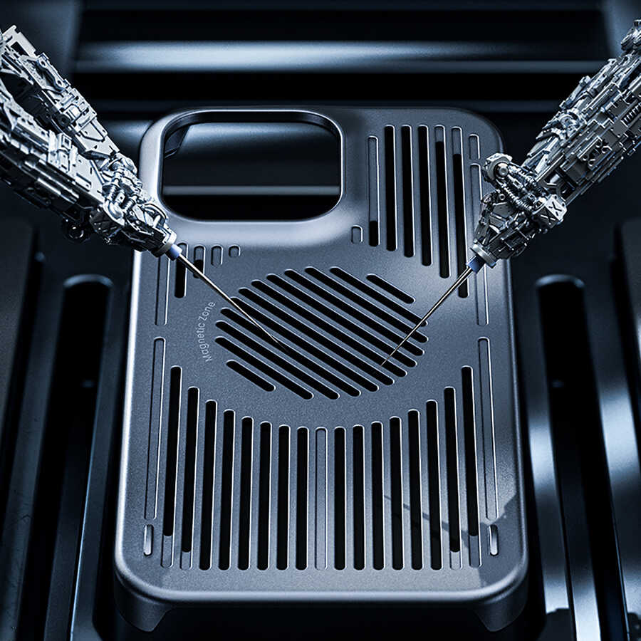 Apple iPhone 13 Kılıf Benks Bizzard Soğutucu Özellikli Oyuncu Telefon Kılıfı Gri