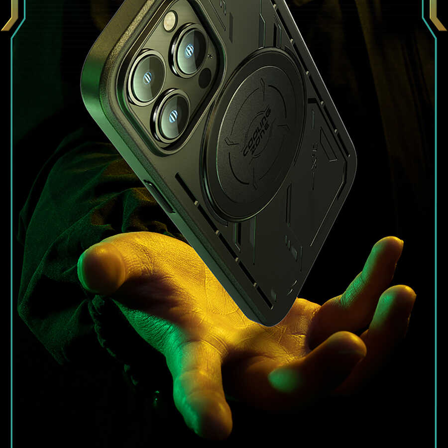 Apple iPhone 13 Kılıf Benks Isınmayı Önleyici Magnetic Oyuncu Telefon Kılıfı Siyah