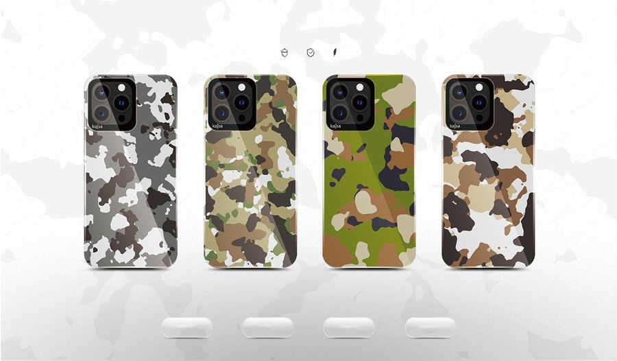 Apple iPhone 13 Kılıf Kajsa Camo Kapak NO1
