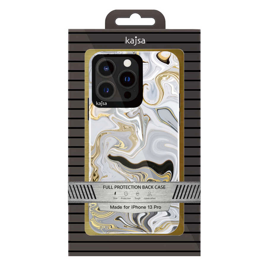 Apple iPhone 13 Kılıf Kajsa Shield Plus Abstract Serisi Arka Kapak NO3