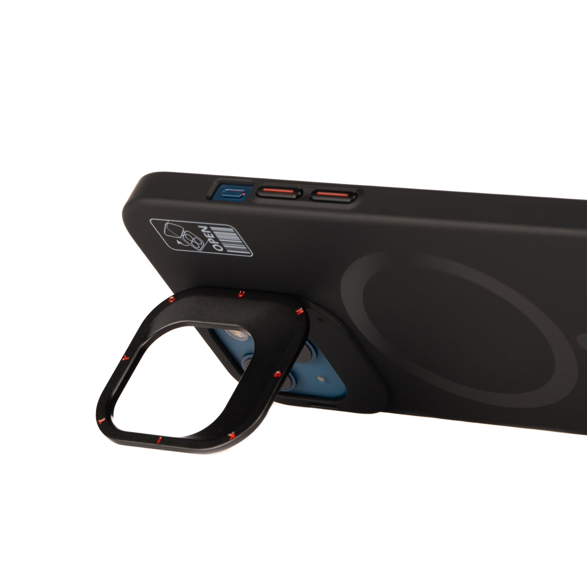 Apple iPhone 13 Kılıf M-safe Şarj Özellikli Standlı YoungKit Hermit Bracket Serisi Kapak Derin Mor