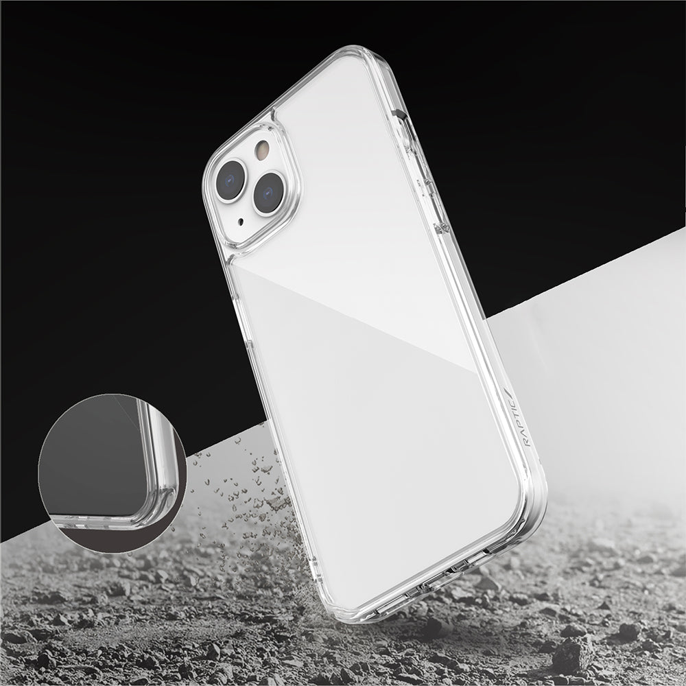 Apple iPhone 13 Kılıf Raptic Glass Plus Serisi Şeffaf Kapak Şeffaf