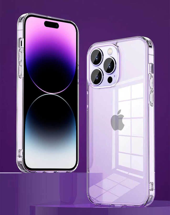 Apple iPhone 13 Kılıf Şeffaf Airbag Tasarımlı Wiwu ZCC-108 Concise Serisi Kapak Renksiz