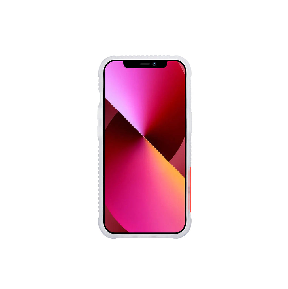 Apple iPhone 13 Kılıf Skinarma Şeffaf Desenli Airbag Tasarımlı Standlı Kogeta Kapak Kırmızı