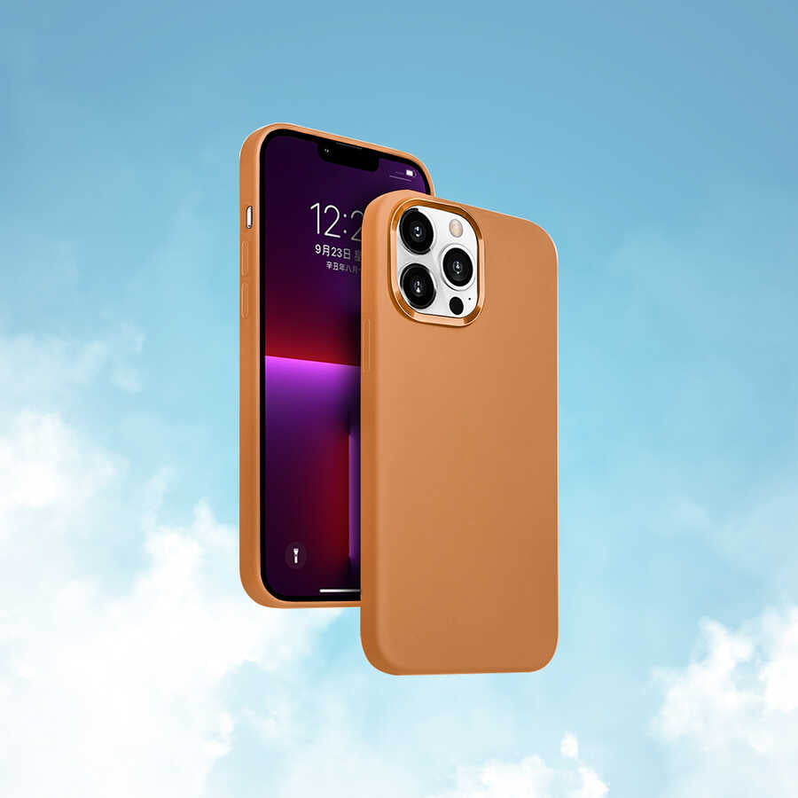 Apple iPhone 13 Kılıf Wiwu M-safe Magnetic Silikon Kapak Mavi