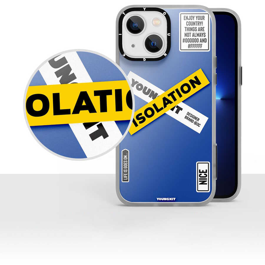 Apple iPhone 13 Kılıf YoungKit Holiday Serisi Kapak Beyaz