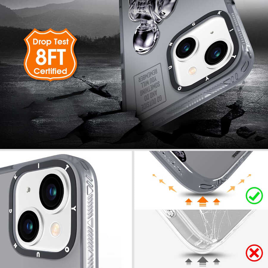 Apple iPhone 13 Kılıf YoungKit Klasik Serisi Kapak CL003 Purple