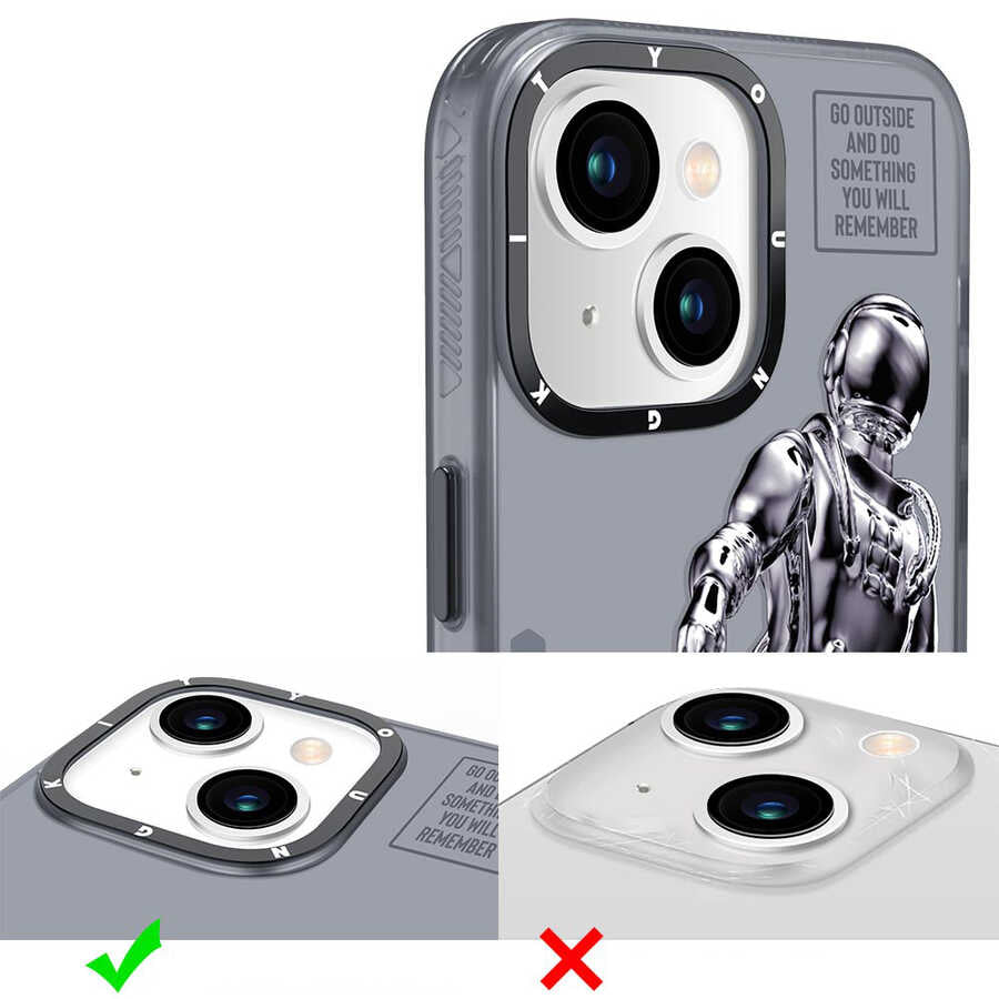 Apple iPhone 13 Kılıf YoungKit Klasik Serisi Kapak CL001 Astronaut