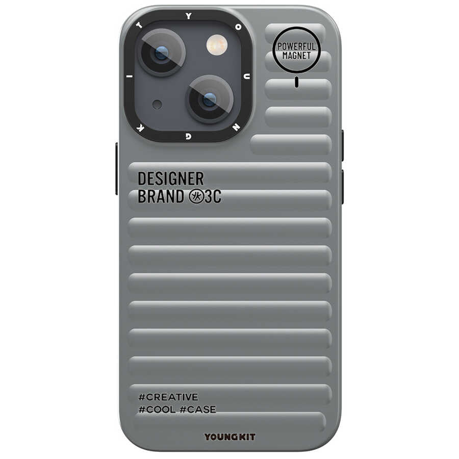 Apple iPhone 13 Kılıf YoungKit Plain Coloured Serisi Kapak Yeşil