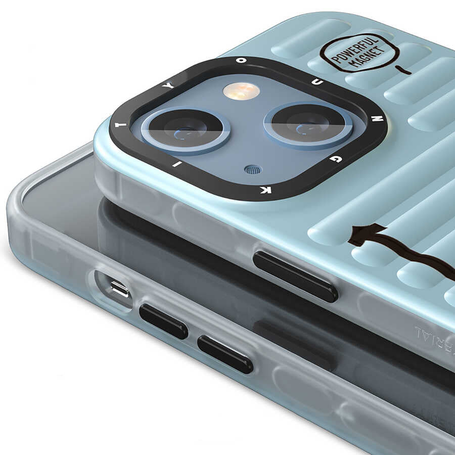 Apple iPhone 13 Kılıf YoungKit Plain Coloured Serisi Kapak Gri