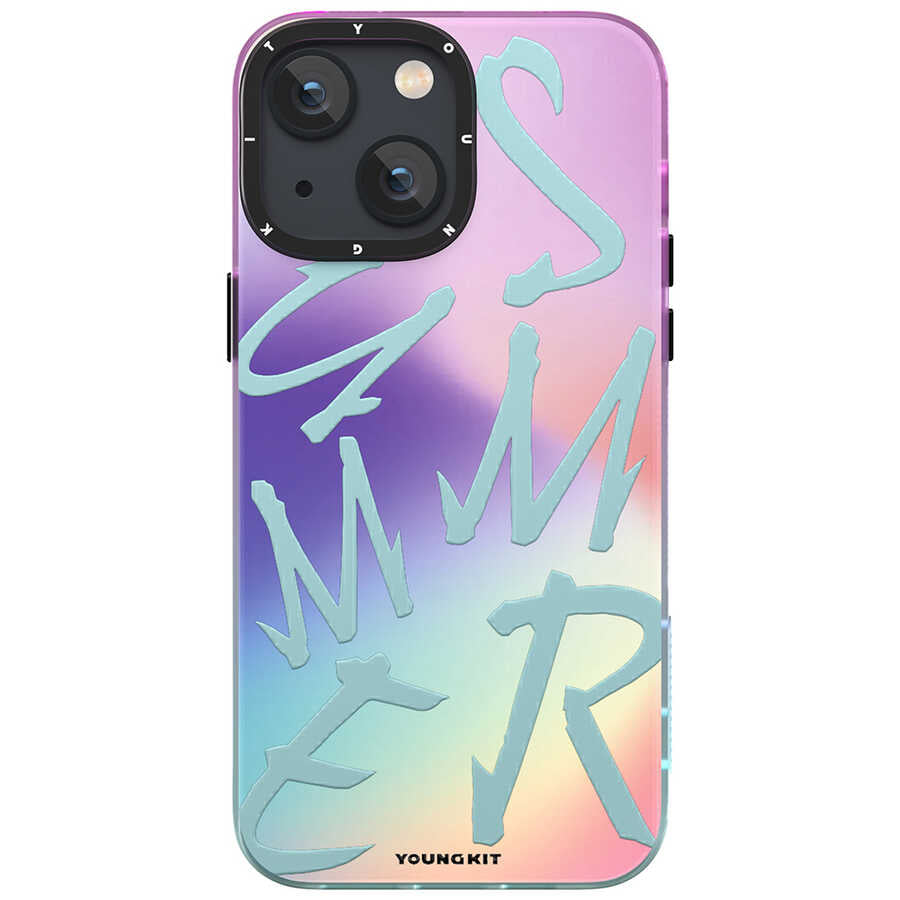 Apple iPhone 13 Kılıf YoungKit Summer Serisi Kapak Turuncu