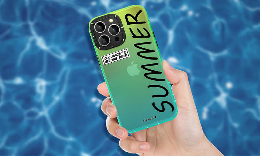 Apple iPhone 13 Kılıf YoungKit Summer Serisi Kapak Mor
