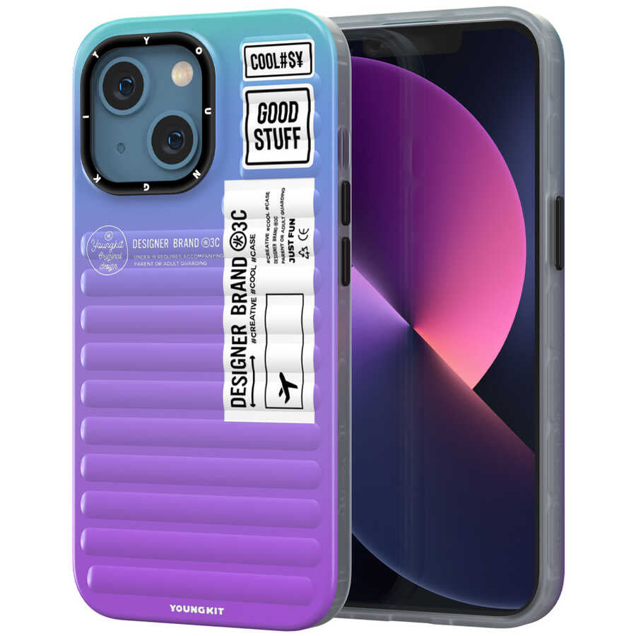 Apple iPhone 13 Kılıf YoungKit The Secret Color Serisi Kapak Turuncu