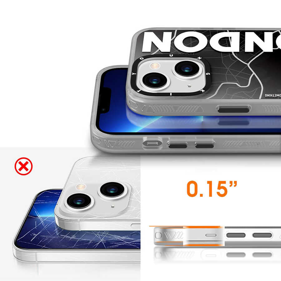 Apple iPhone 13 Kılıf YoungKit World Trip Serisi Kapak New York