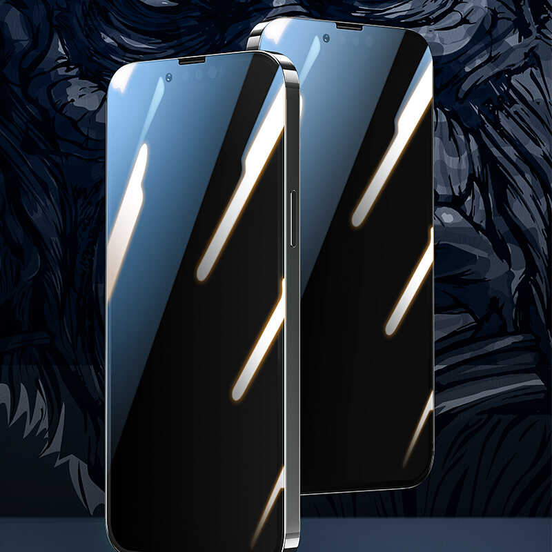 Apple iPhone 13 Mini Benks Little KingKong Privacy Cam Ekran Koruyucu Siyah