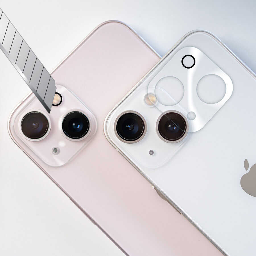 Apple iPhone 13 Mini Go Des Lens Shield Kamera Lens Koruyucu Renksiz