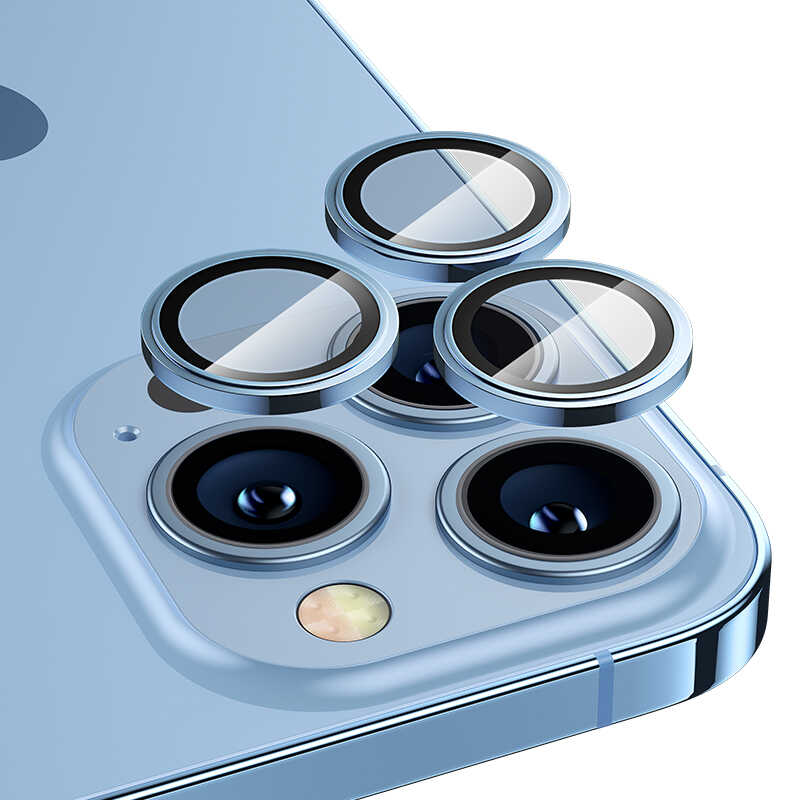 Apple iPhone 13 Pro Benks King Kong Kamera Lens Koruyucu Gümüş