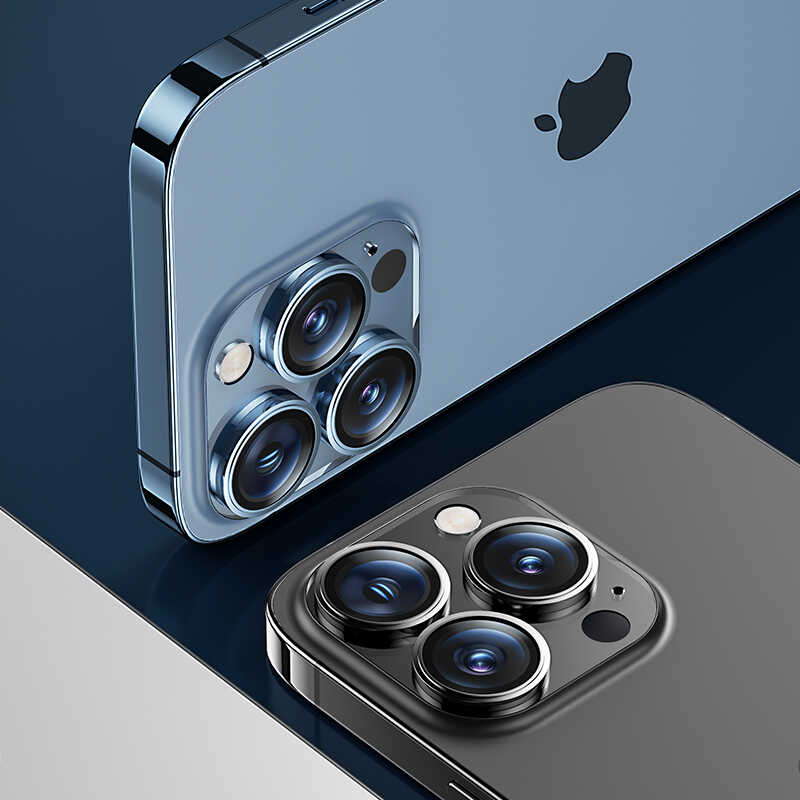 Apple iPhone 13 Pro Benks King Kong Kamera Lens Koruyucu Siyah