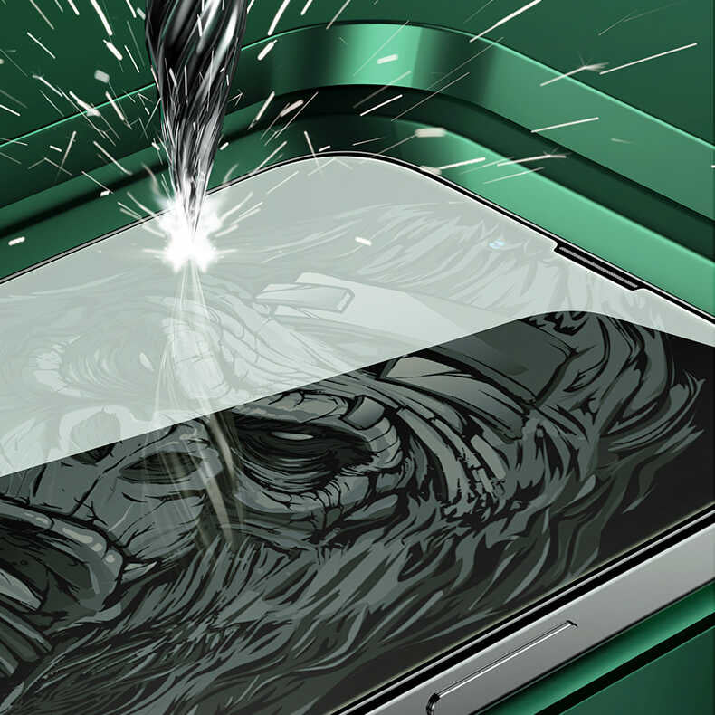 Apple iPhone 13 Pro Benks Little KingKong Anti-Blue Light Cam Ekran Koruyucu Siyah