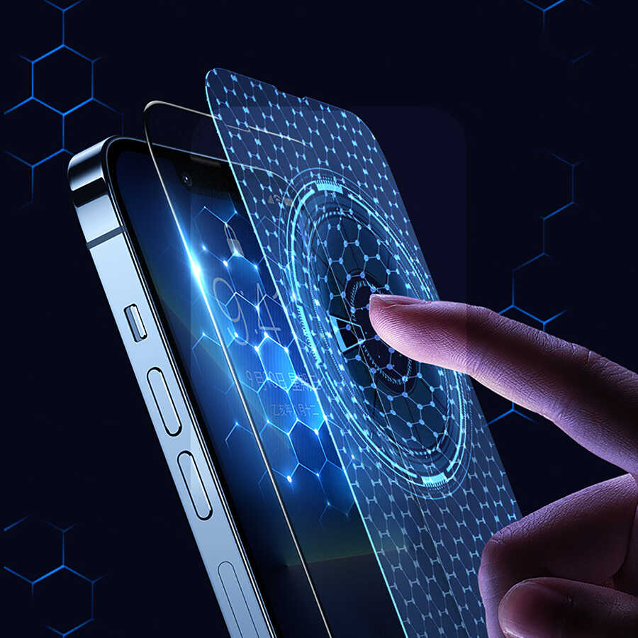 Apple iPhone 13 Pro Benks Mat Ekran Koruyucu Parmak İzi Bırakmayan Oyunculara Özel Ekran Filmi Siyah