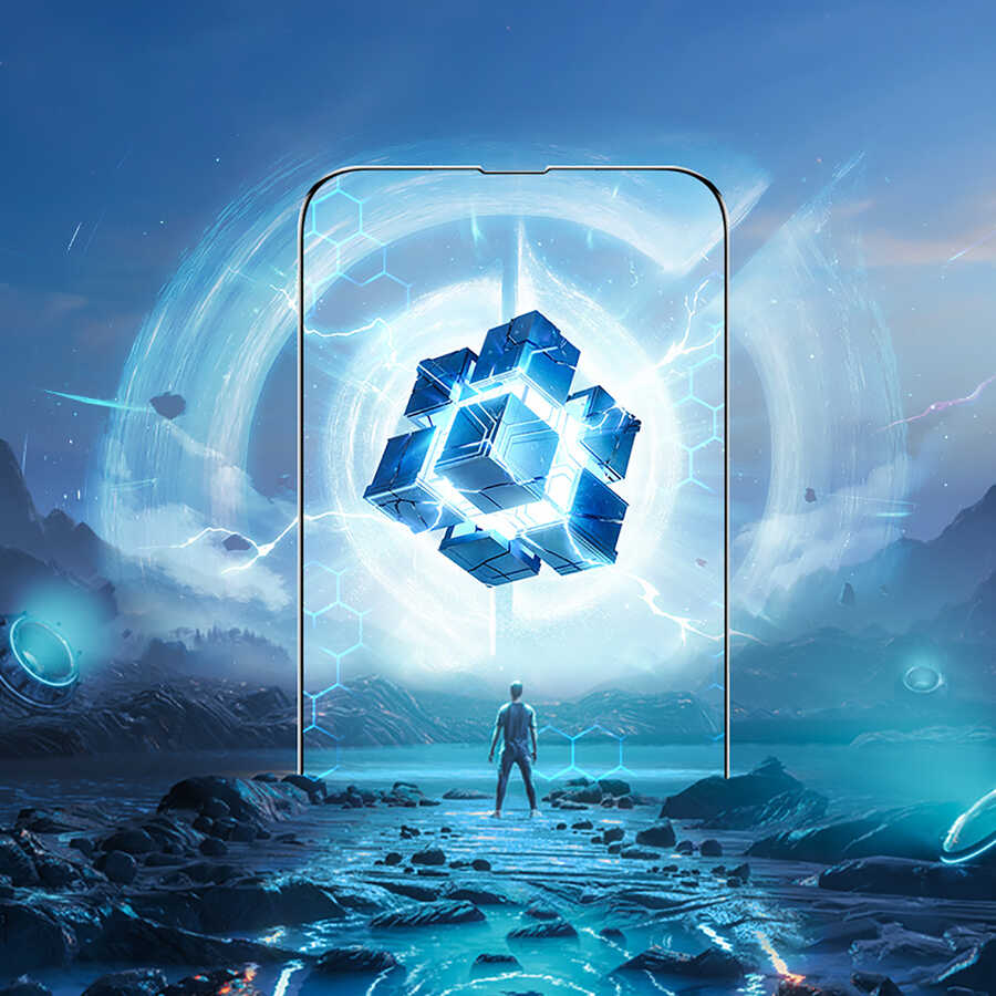 Apple iPhone 13 Pro Benks Mat Ekran Koruyucu Parmak İzi Bırakmayan Oyunculara Özel Ekran Filmi Siyah