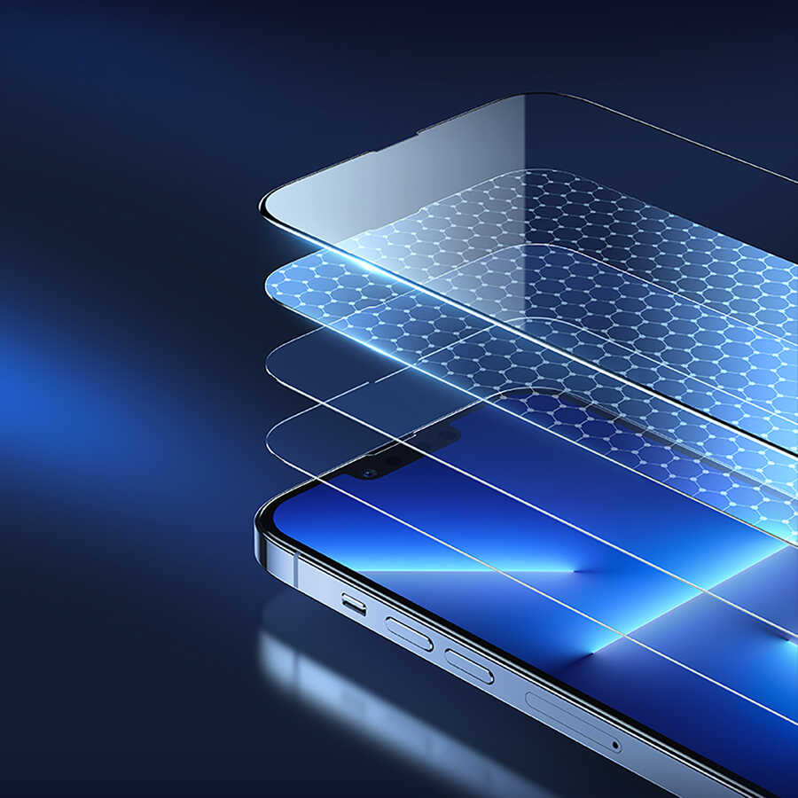 Apple iPhone 13 Pro Benks Mat Ekran Koruyucu Parmak İzi Bırakmayan Oyunculara Özel Ekran Filmi Siyah