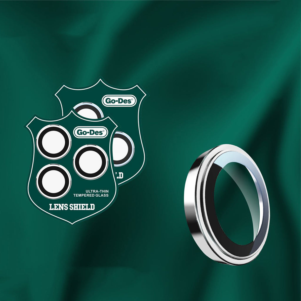 Apple iPhone 13 Pro Go Des CL-10 Kamera Lens Koruyucu Koyu Yeşil