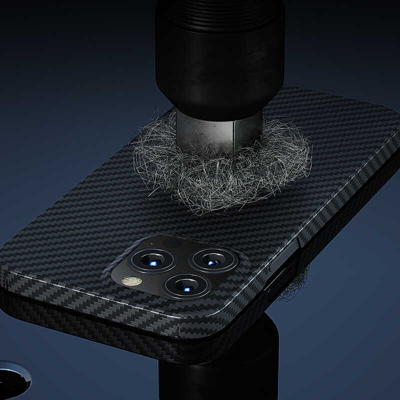 Apple iPhone 13 Pro Kılıf Benks Aramid Fiber Kapak Siyah