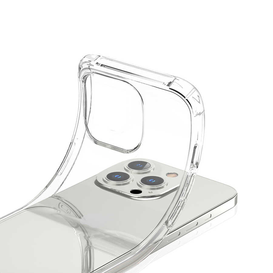 Apple iPhone 13 Pro Kılıf Kajsa Transparent Kapak Renksiz