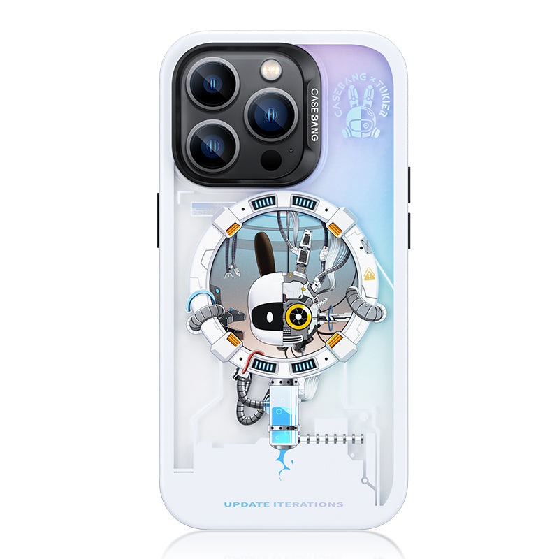 Apple iPhone 13 Pro Kılıf M-safe Şarj Özellikli Benks Casebang Explore Kapak Beyaz