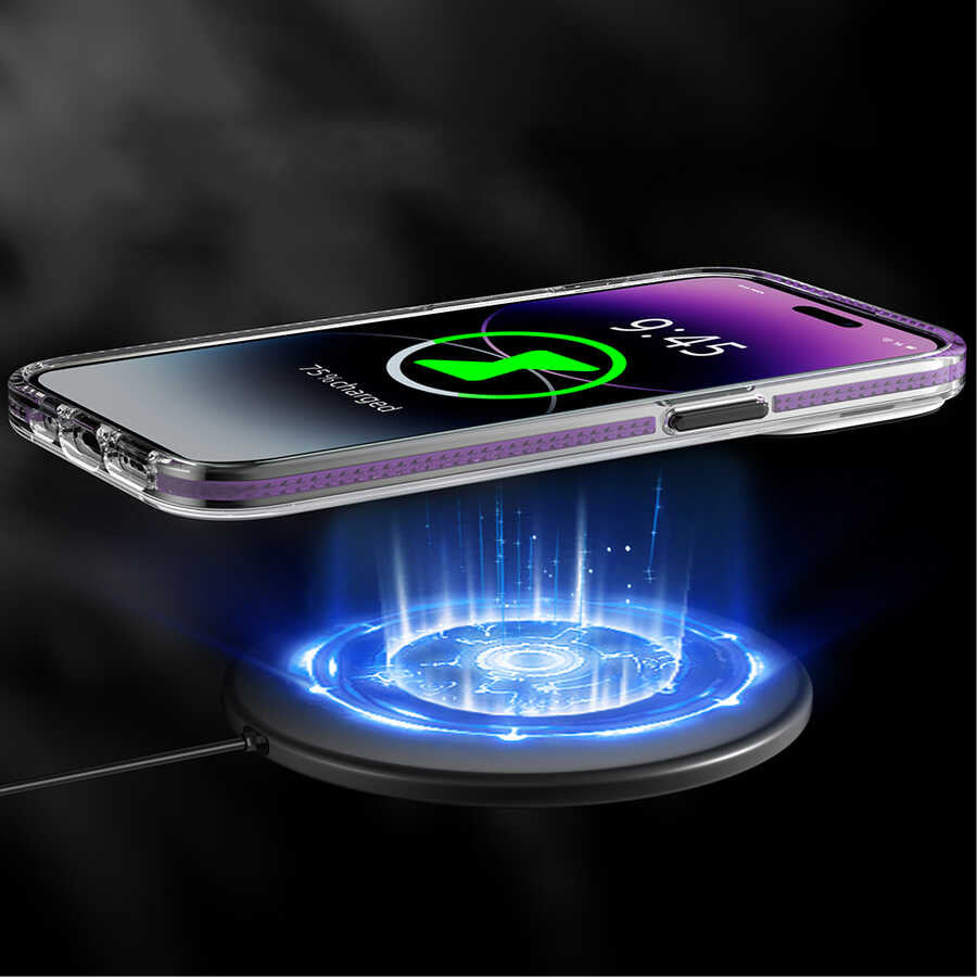 Apple iPhone 13 Pro Kılıf M-safe Şarj Özellikli Youngkit Jane Sand Serisi Kapak Mavi