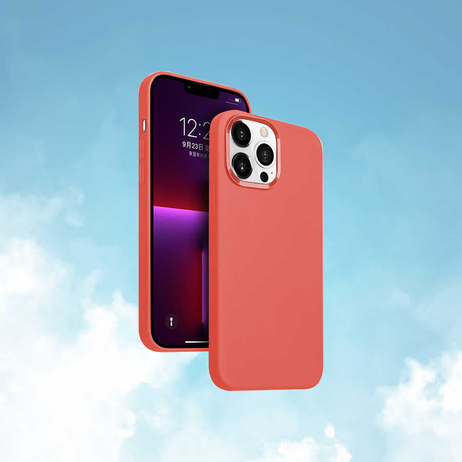 Apple iPhone 13 Pro Kılıf Wiwu M-safe Magnetic Silikon Kapak Siyah