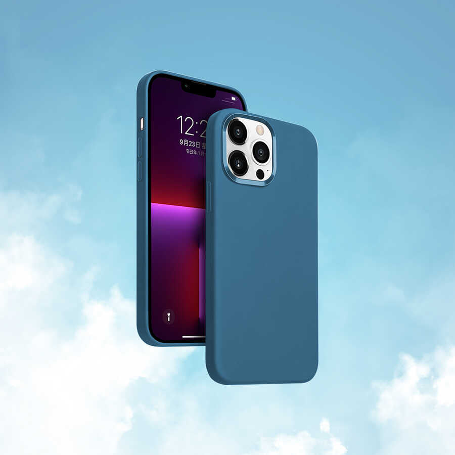 Apple iPhone 13 Pro Kılıf Wiwu M-safe Magnetic Silikon Kapak Kırmızı