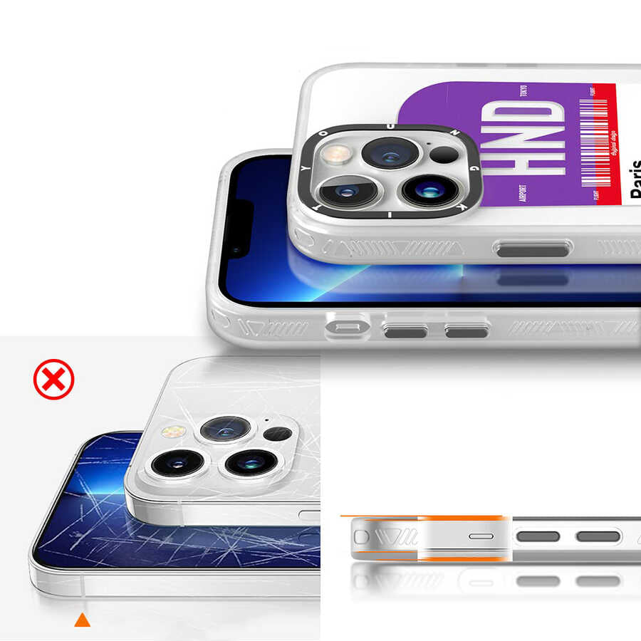 Apple iPhone 13 Pro Kılıf YoungKit Any Time Trip Serisi Kapak CL027 Paris